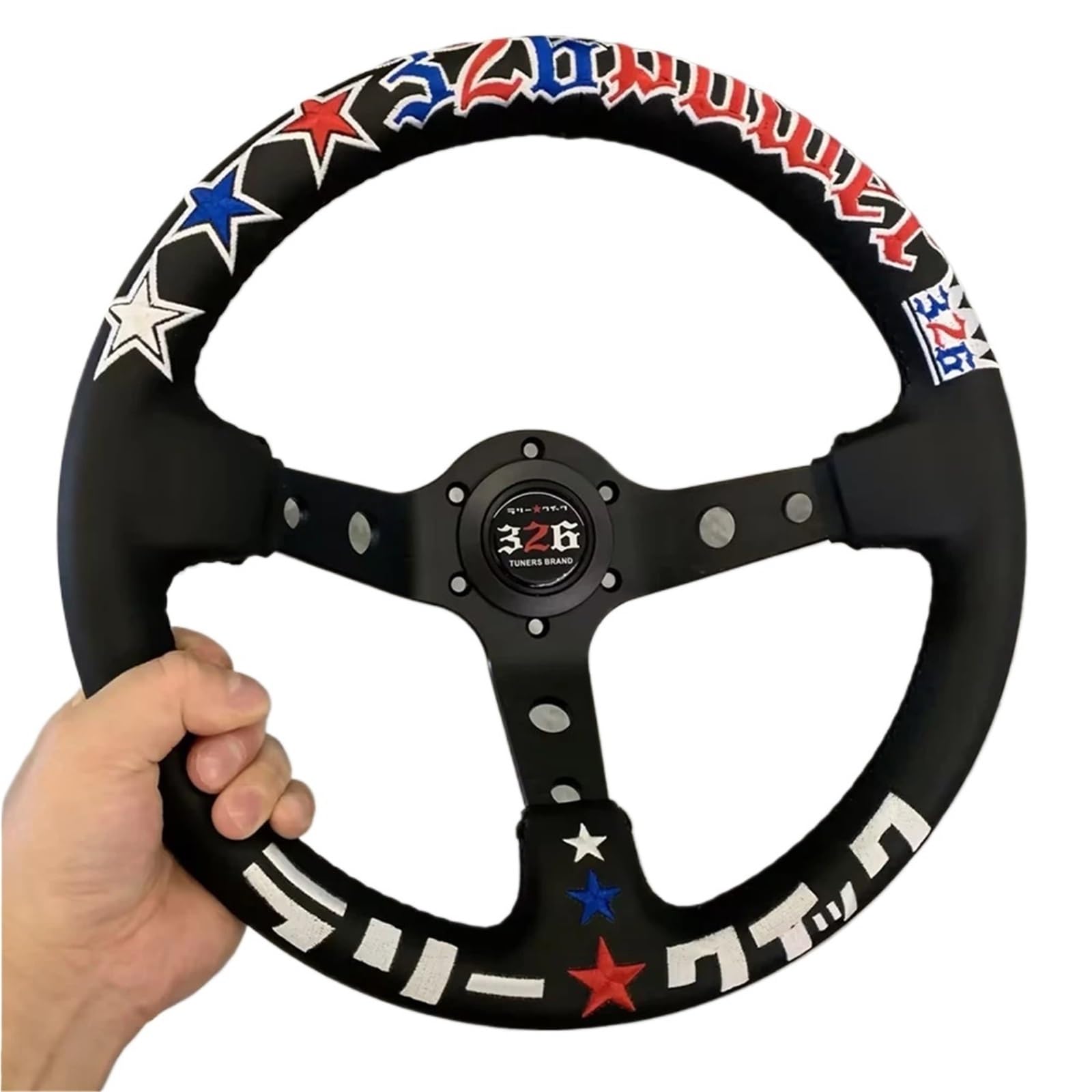 Amazon.com: 326 Power Leather Steering Wheel 330mm JDM Wheels